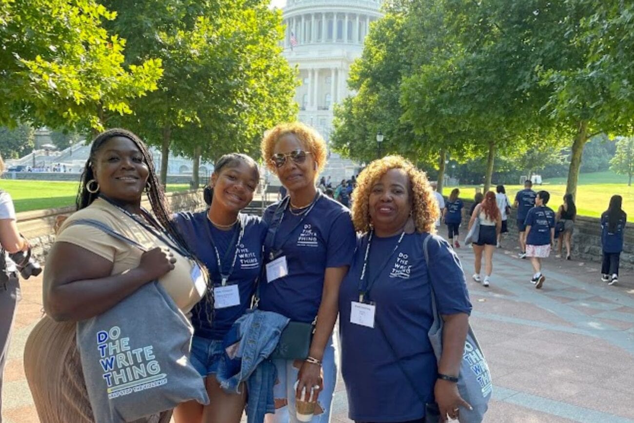 Chicago delegation outside the Capitol Building