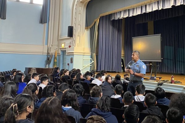 Presentation to school assembly